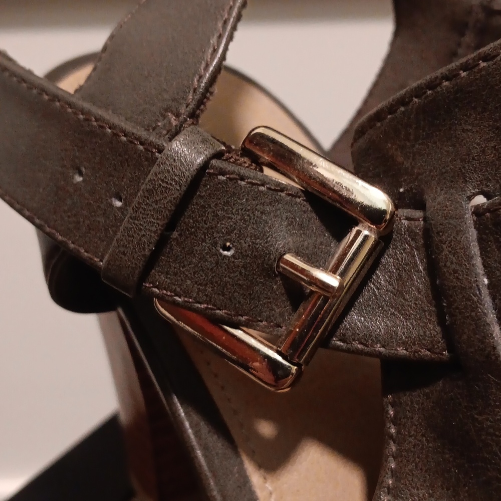 Faux Leather Heels - Picture 5 of 7